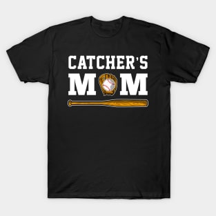 Funny Catchers Mom Baseball T-Shirt